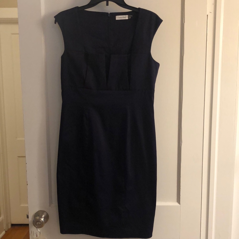 Calvin Klein navy blue dress